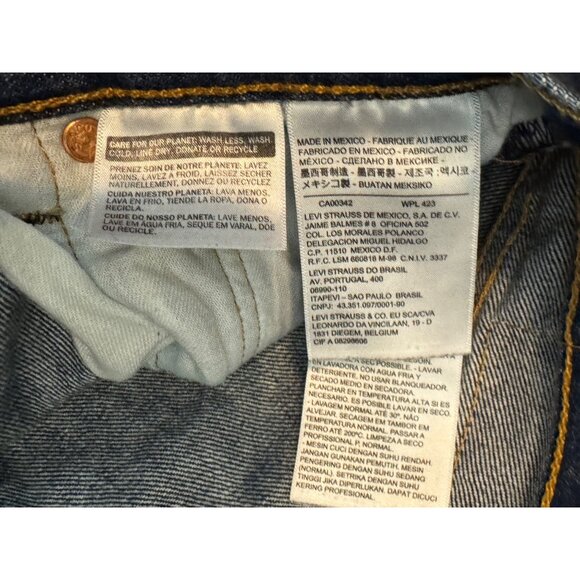 Vintage Levis 501 Mens Original Fit Button-Fly Jeans W30 L30 Blue Denim - Picture 3 of 5